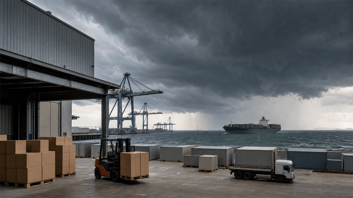 Typhoon Shipping Delay: Change Your Sailing?